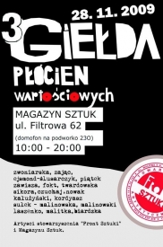 3 Giełda Płócien Wartościowych - plakat