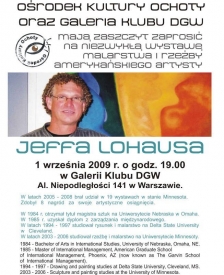 Wernisaż Jeffa Lohausa - plakat