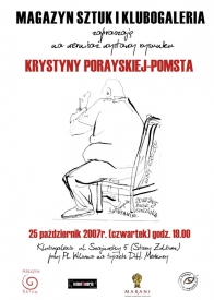 Wernisaż Krystyny Porayskiej-Pomsta - plakat