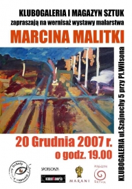 Wernisaż Marcina Malitki - plakat