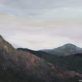 Pejzaż górski (Szczyrk), akryl - 81x100