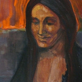 Agnieszka - fragment, olej na plotnie,50x70cm,2012