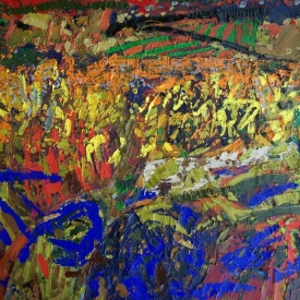 Bez tytułu Olej płótno 80x110 cm